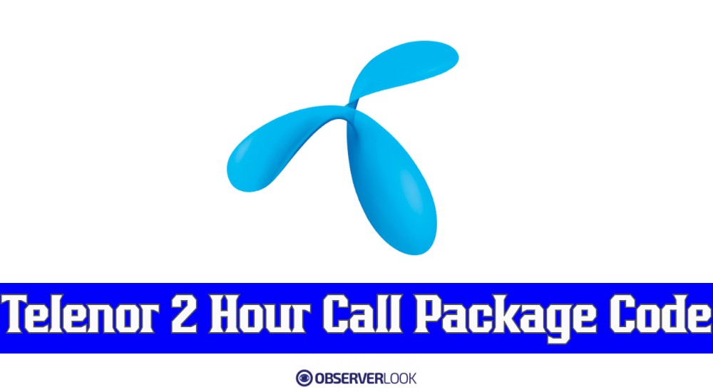 Telenor 2 Hour Call Package Code