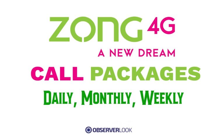 Zong Call Packages 2022