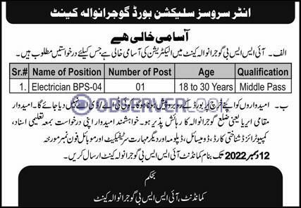 Inter Service Selection Board ISSB Announced Latest Jobs