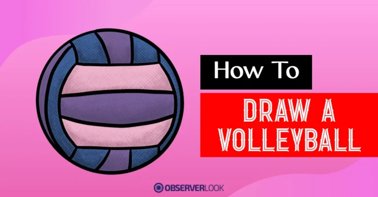 How To Draw a Volleyball