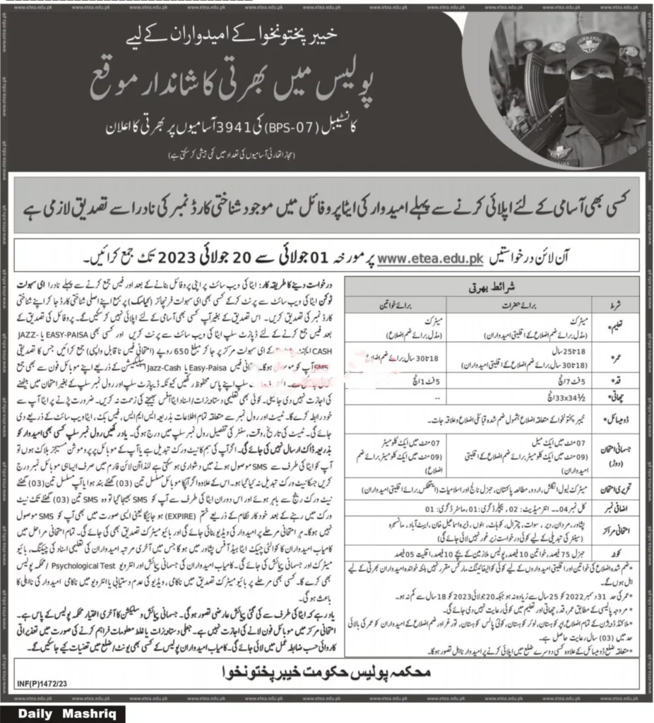 Latest Police Department Announced Jobs 2023