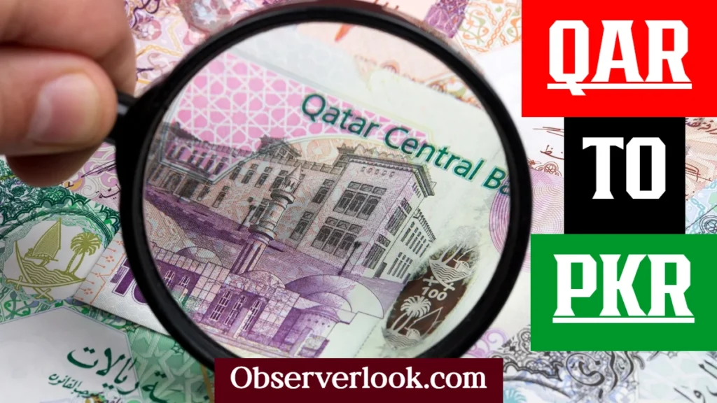 Qatari Riyal To PKR Today Rates