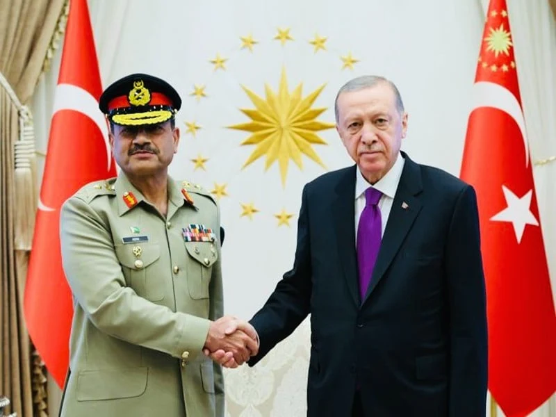Pakistan Army Chief Asim Munir met Turkish President Erdogan for a discussion regarding cooperation and defense ties