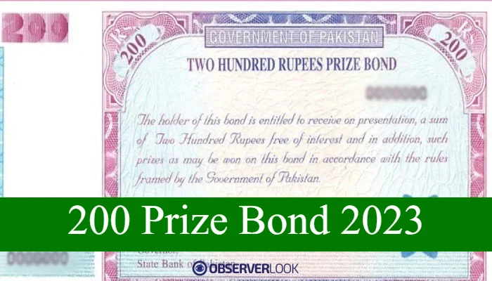 200 Prize Bond 2023 – Check results here